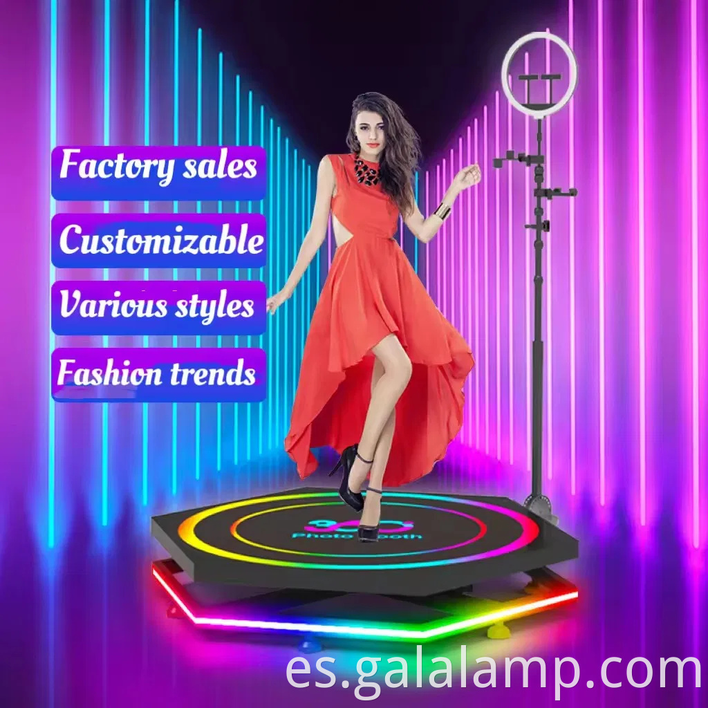 Dispositivo de cámara envolvente de 360 grados, rotación automática, selfies vivos